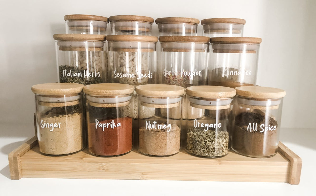 in Stock Glass Spice Jar 120ml Kitchen Household Storage Jar with